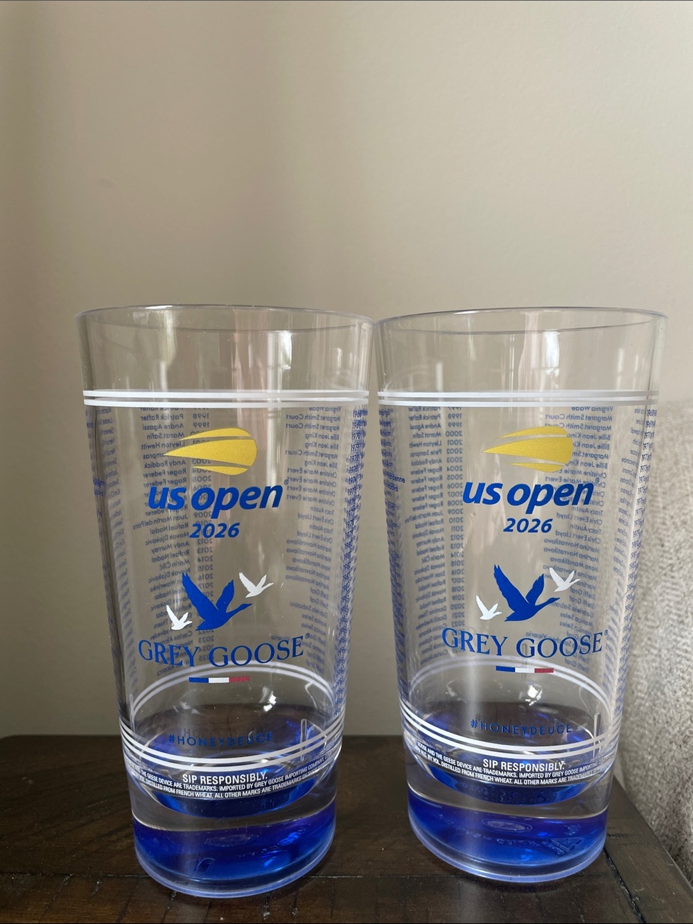 US Open 2026 HoneyDeuce Cup - set of 2